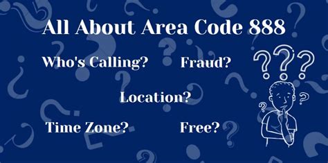 Area Code 888: Location, Time Zone, Scams & How to Block .